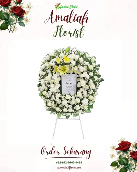 Krans Bunga Duka Alasmalang